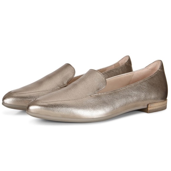 ECCO Shape Pointy Ballerina Womens Metallic Slip On Shoes S - Picture 2 of 14